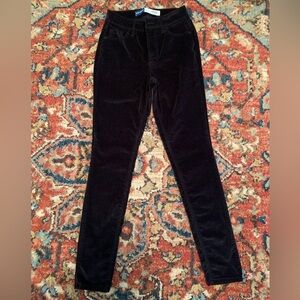 Old Navy High-Rise Super Skinny Velvet Pant, Size 0